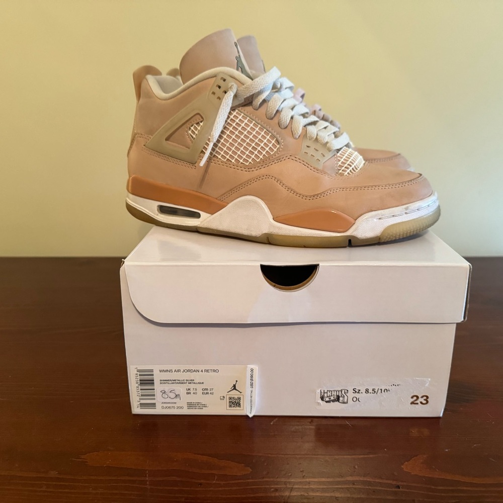 Used Jordan 4 Shimmer Size 8.5M/11W